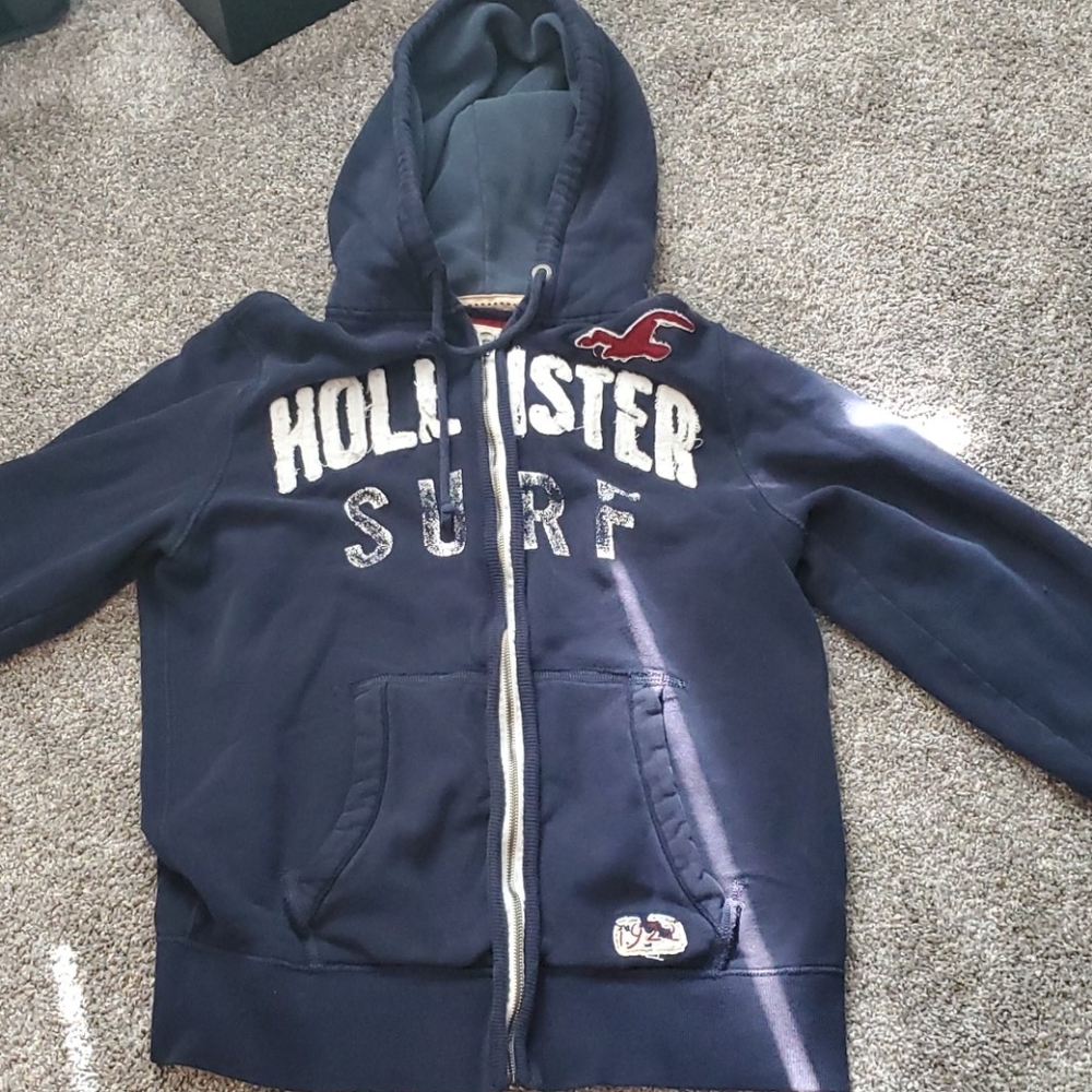 Hollister full zip hooded sweatshirt